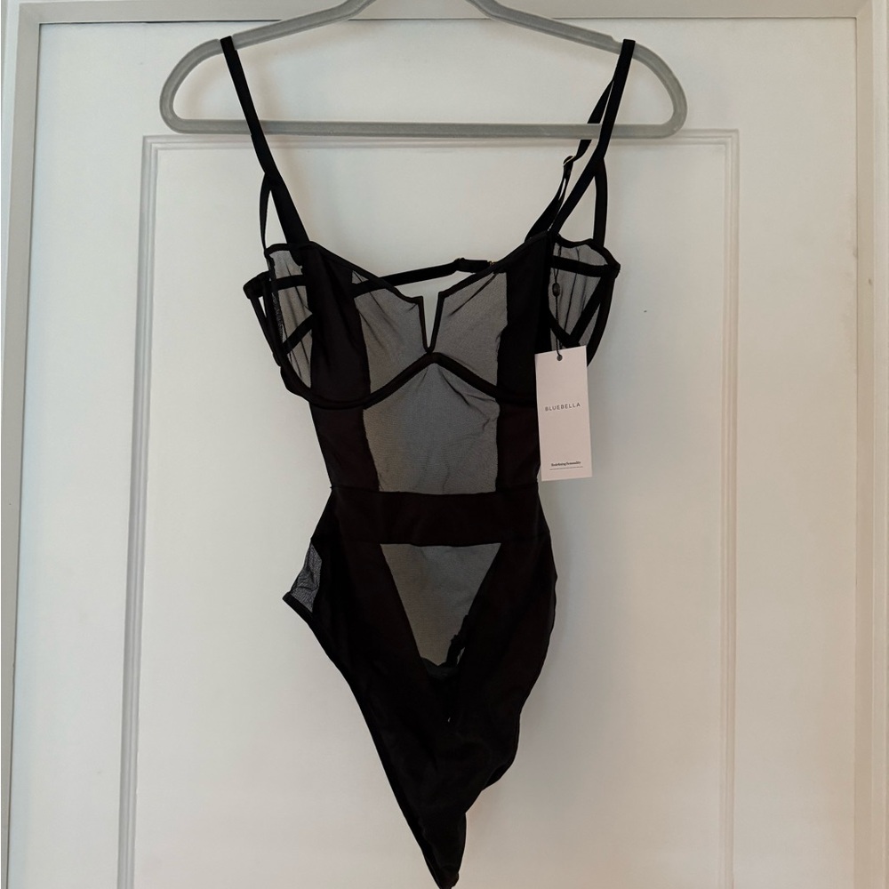NWT Bluebella Orla Wired Bodysuit in Black 32DD Lingerie